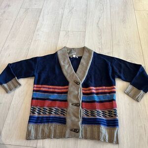 Woman Within Cardigan Tan Blue Size S